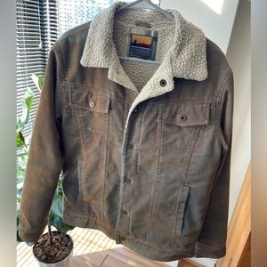 Brooklyn Industries Sherpa-lined Jacket Corduroy Jacket